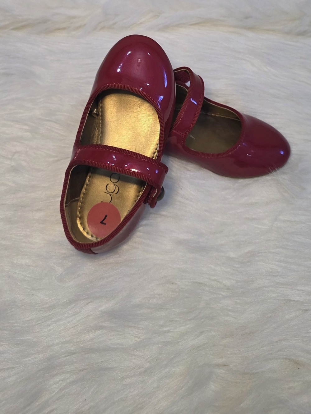 Sugar Girls Patent Mary Jane Shoes in Bright Red